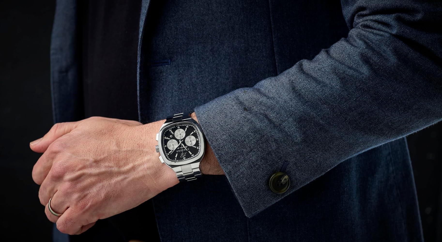 Amazon.com: Panzera Classivo 43C Stainless Steel Luxury Watch for